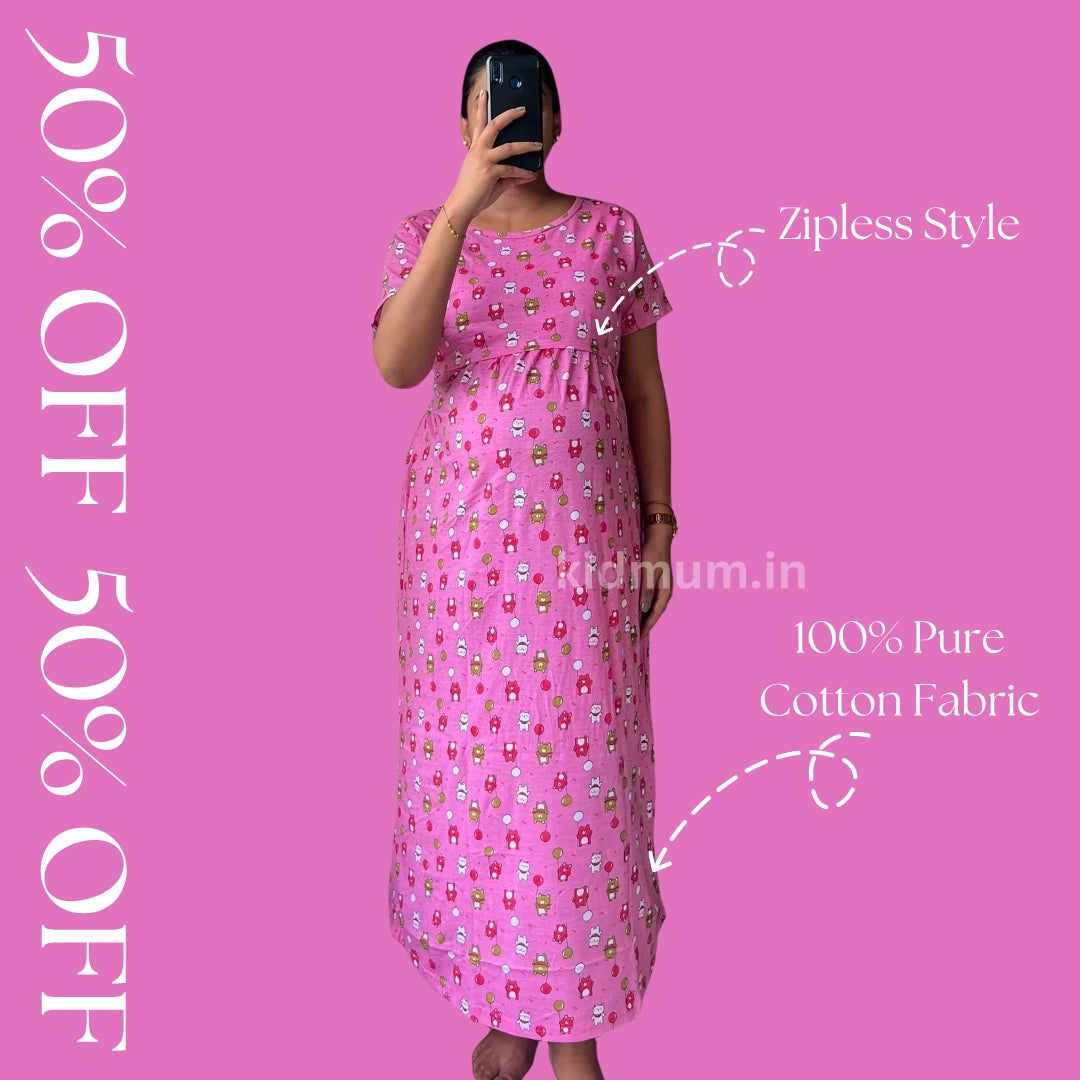 Kidmum Maternity Feeding Loungewear PinkPeony