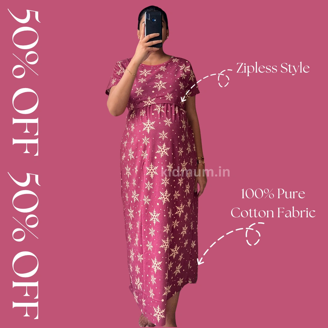 Kidmum Maternity Feeding Loungewear MaroonMood