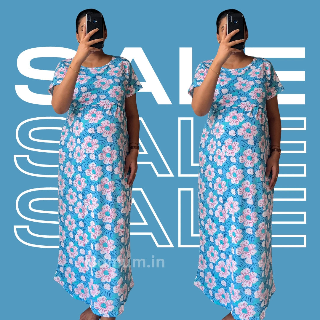 Kidmum Maternity Feeding Loungewear BlueLoom