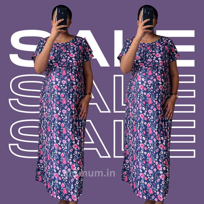 Kidmum Maternity Feeding Loungewear IndigoHale