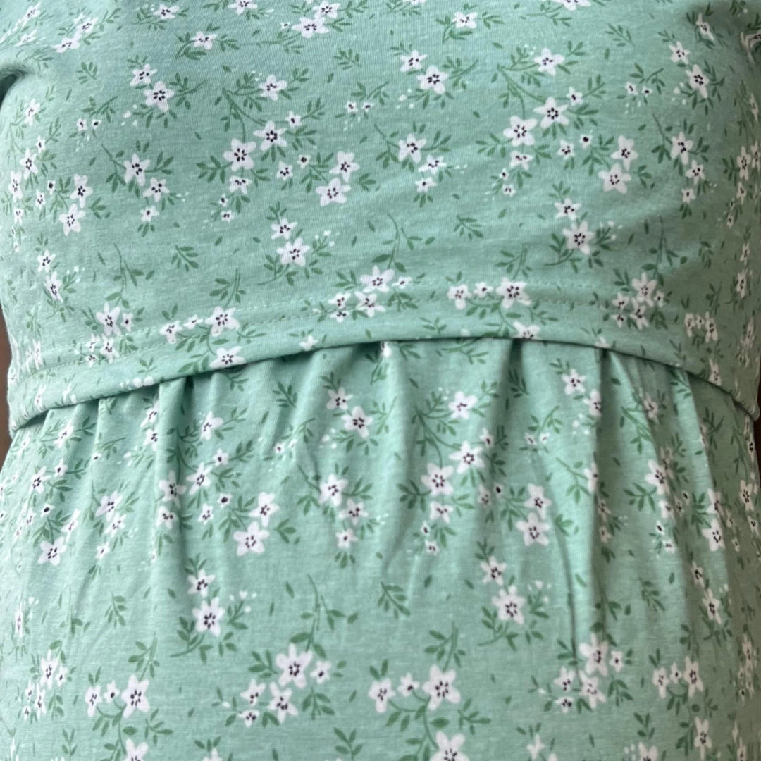 Kidmum Maternity Feeding Loungewear GreenGlow
