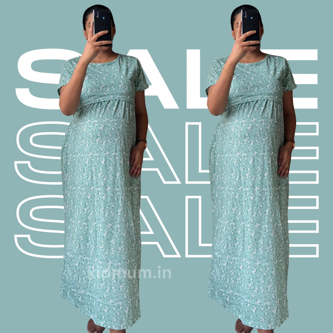 Kidmum Maternity Feeding Loungewear GreenGlow